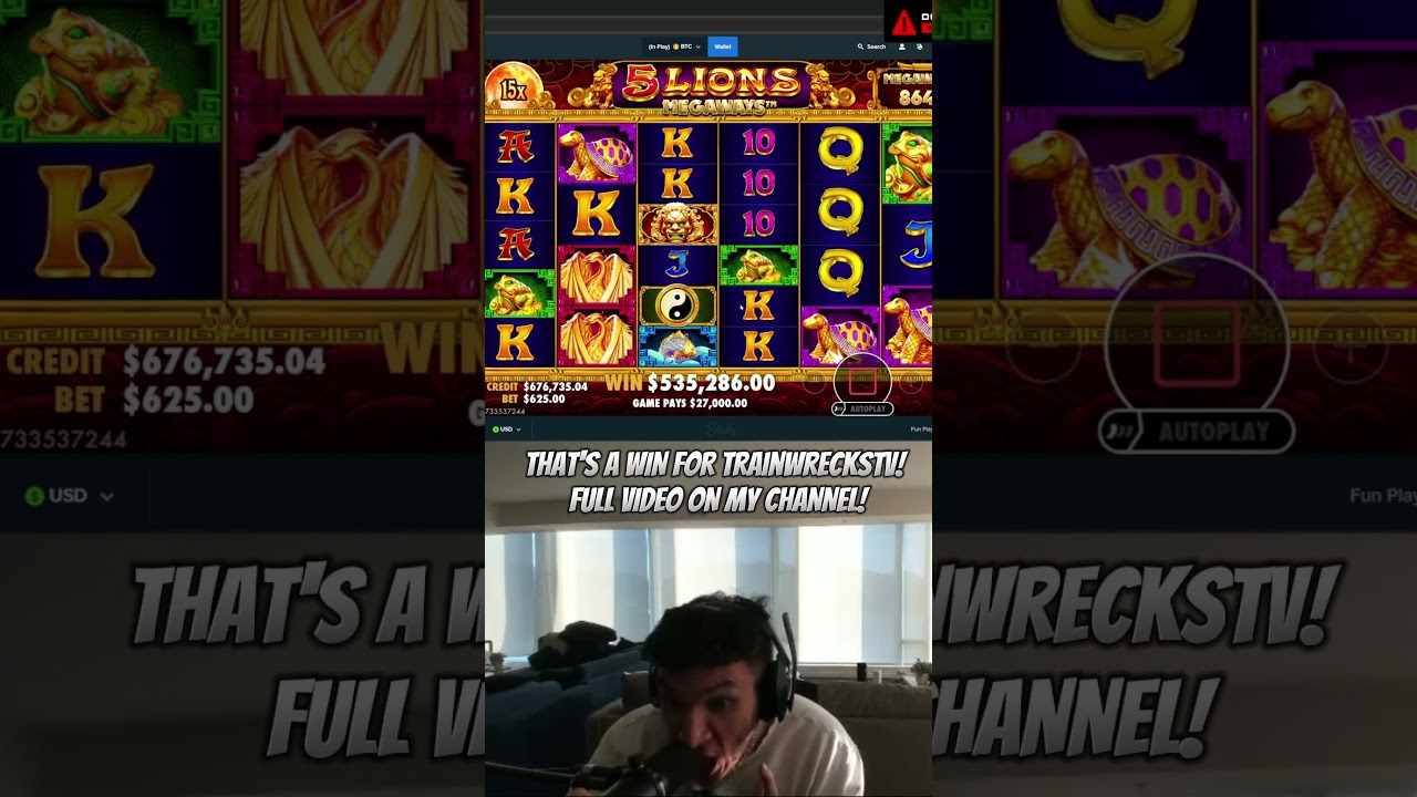 BIG WIN AT TRAINWRECKSTV! K$ PER SPIN! stake slot bigwin casino trainwreckstv jackpot Video