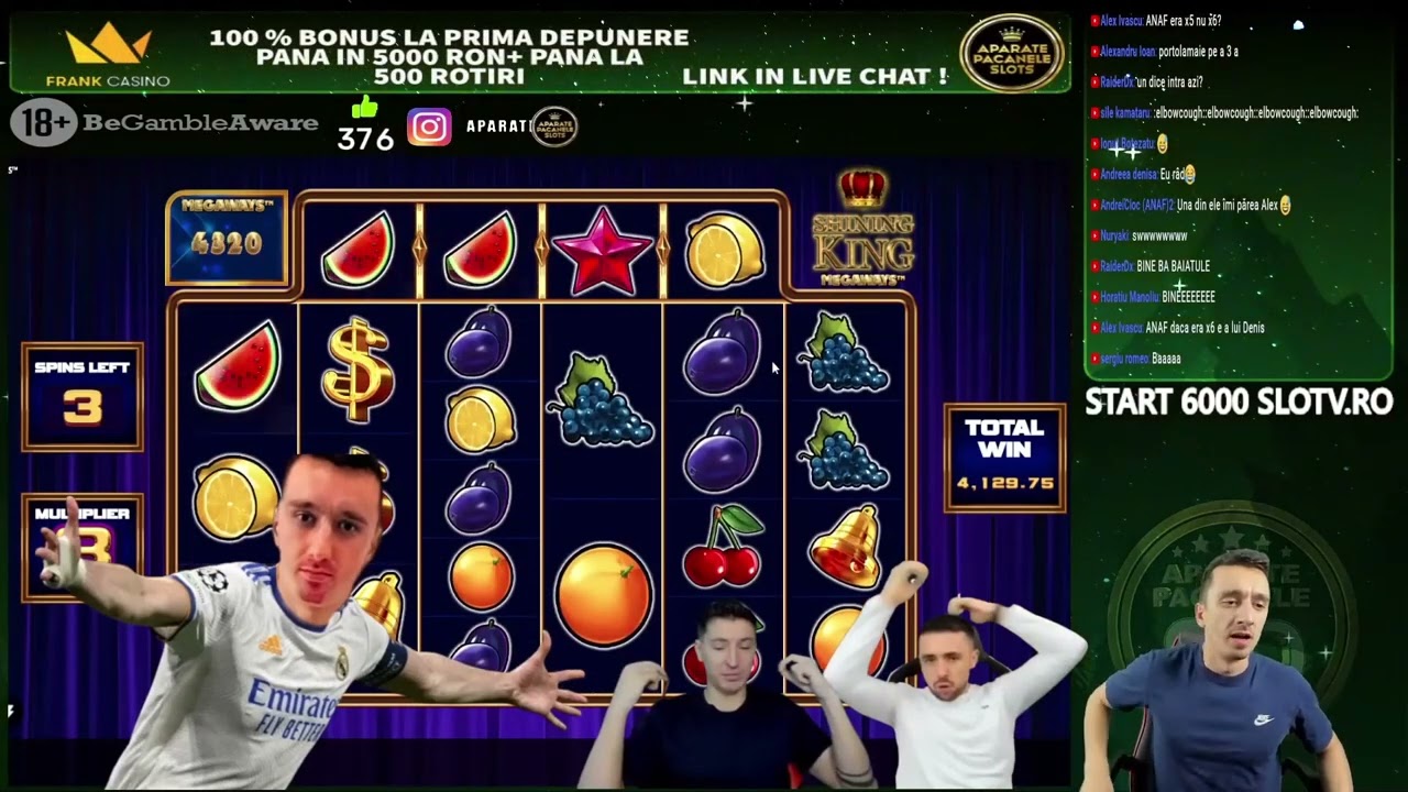 SUPER PLATA LA SHINING KING MEGAWAYS! #aparate #pacanele #slots #live #bigwin Video