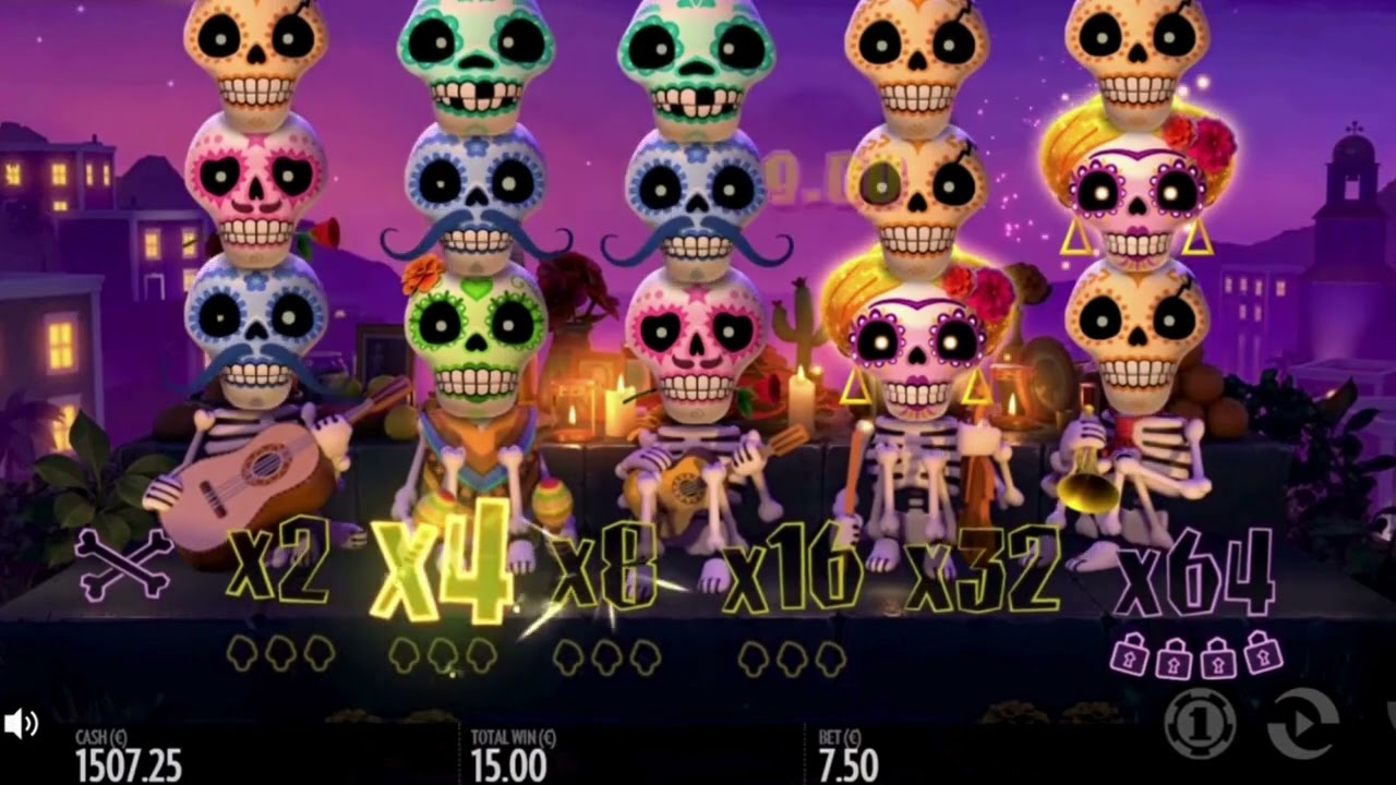 Esqueleto Explosivo BIG WIN! FreeSpins Bonus Round Highlights | Thunderkick Slot Video