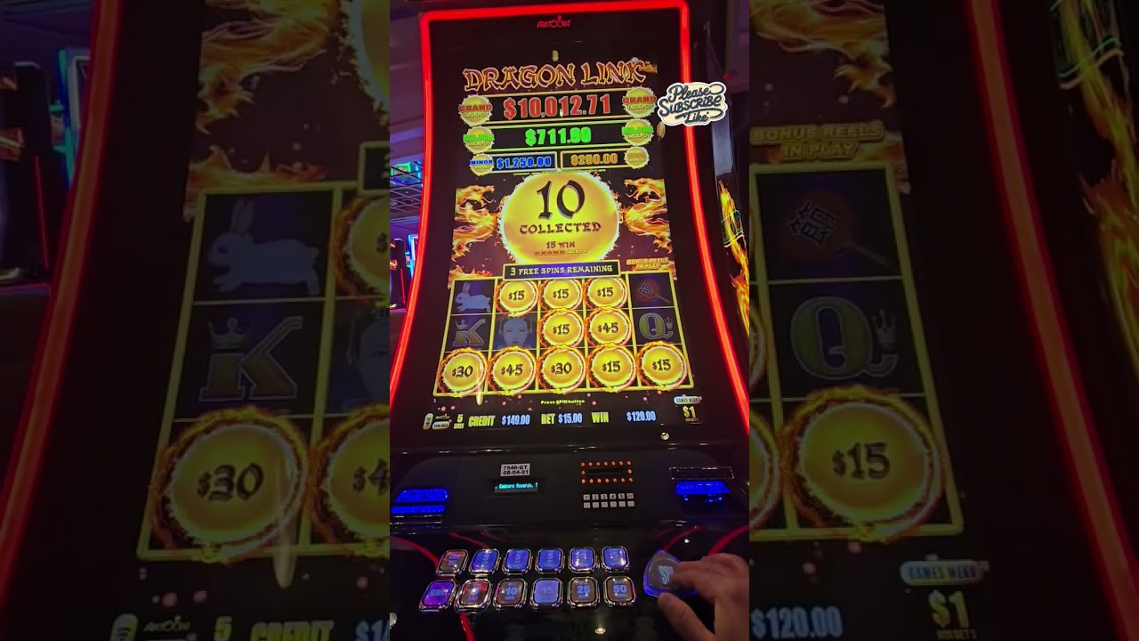 Dragon Link Autumn Moon Slot BIG WIN | $ Win Free Spins & Dragon Ball Feature Video