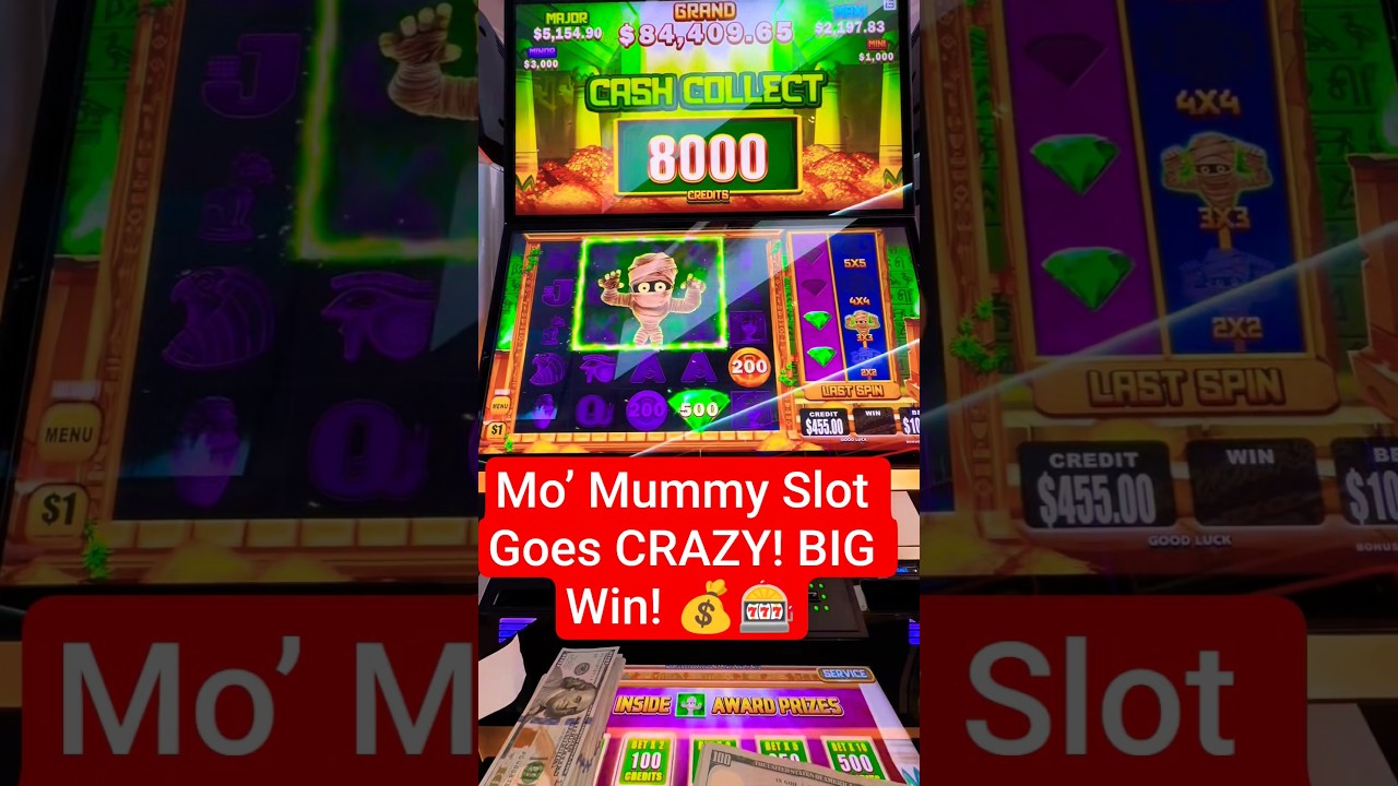 Mo’ Mummy Slot Goes CRAZY! $ Win! youtubeshorts slot shortsfeed fun bigwin viral Video