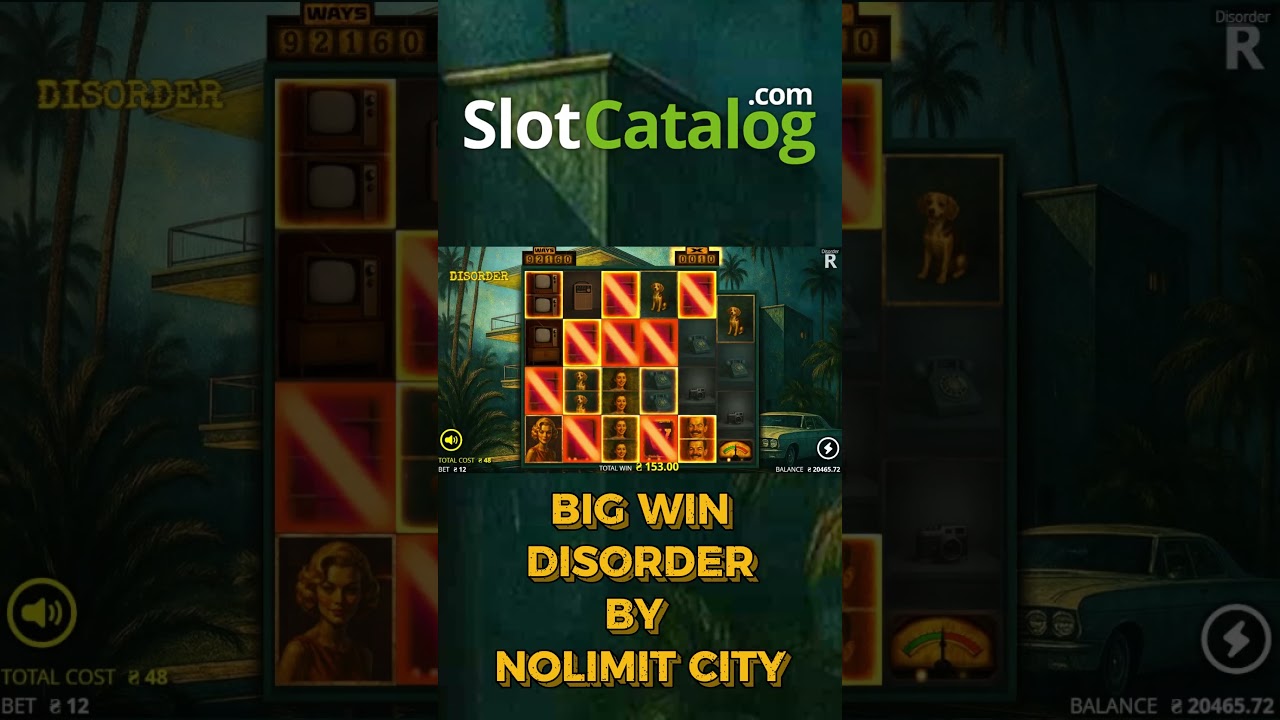 Disorder slot by Nolimit City #bigwin #win #wins #slot #games #videoslots #gaming #game #slotcatalog Video
