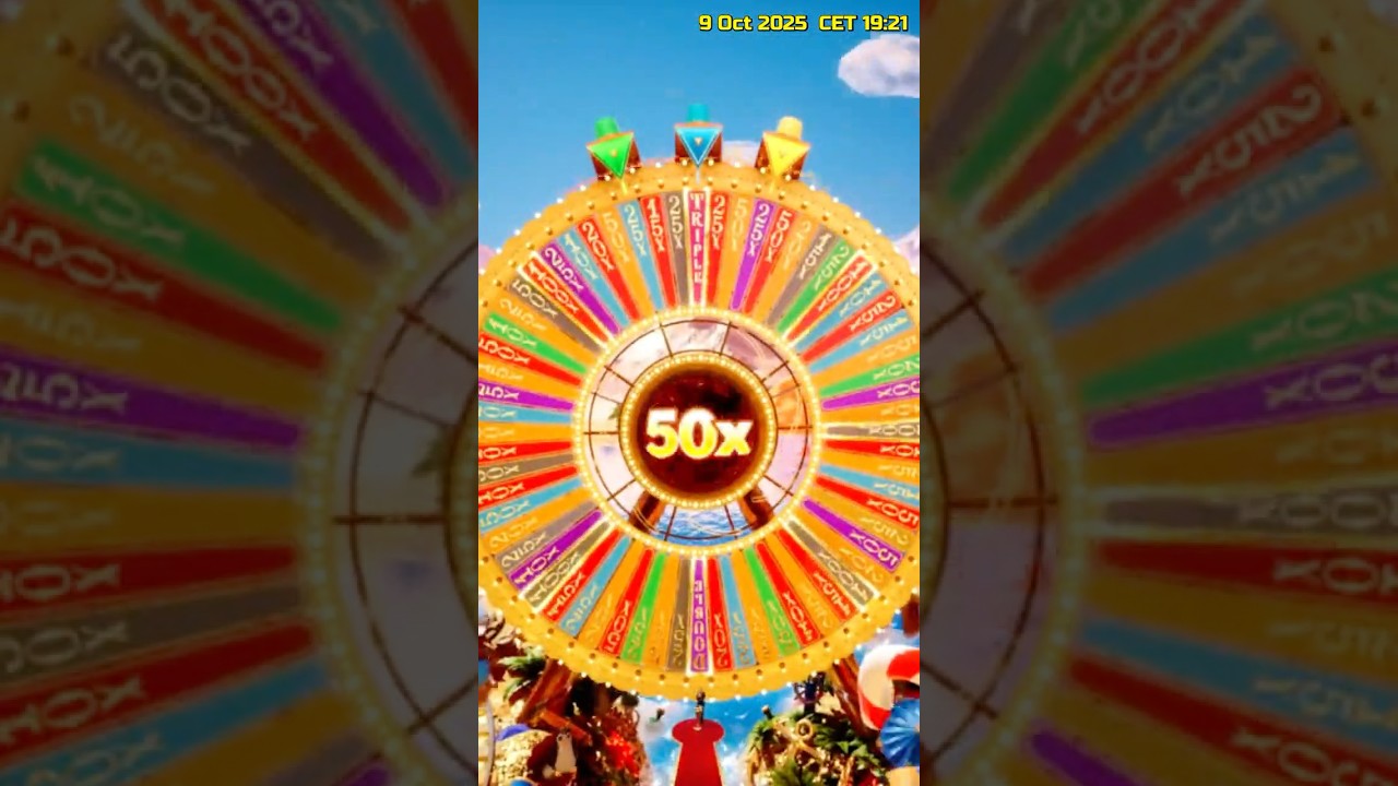 Crazy Time 50x Top Slot - Max Win is 10,000x! #casinoscores #crazytime #bigwin Video