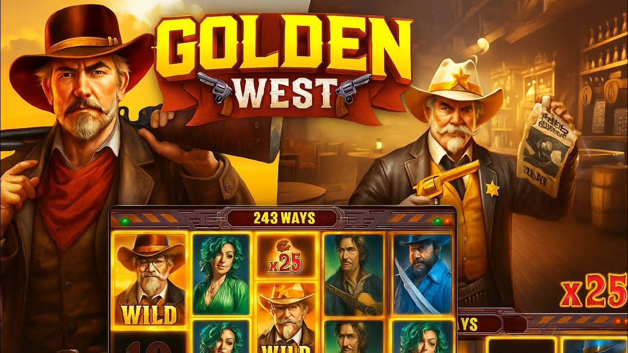 Golden West Slot BIG WIN! Multiplier | Free Spins Mega Win Gameplay | UONO Play Video