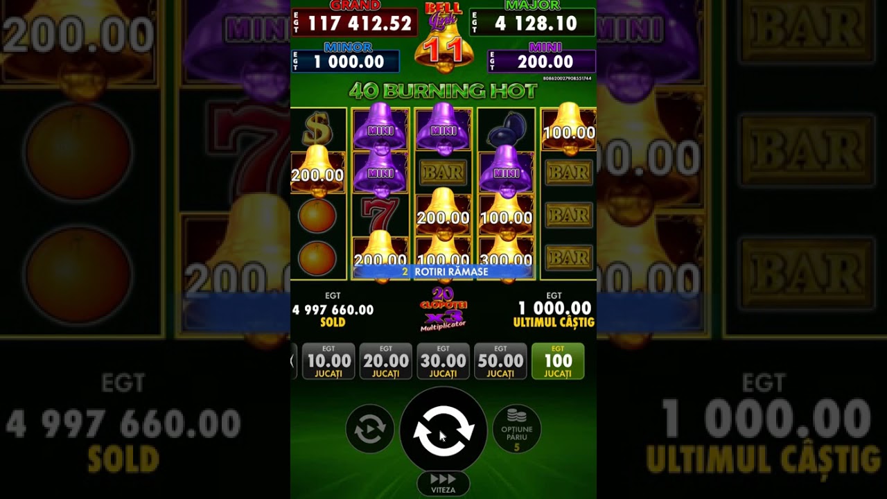 Super Hot Bell Slot Game Big Win Lucky Spin Shorts Video