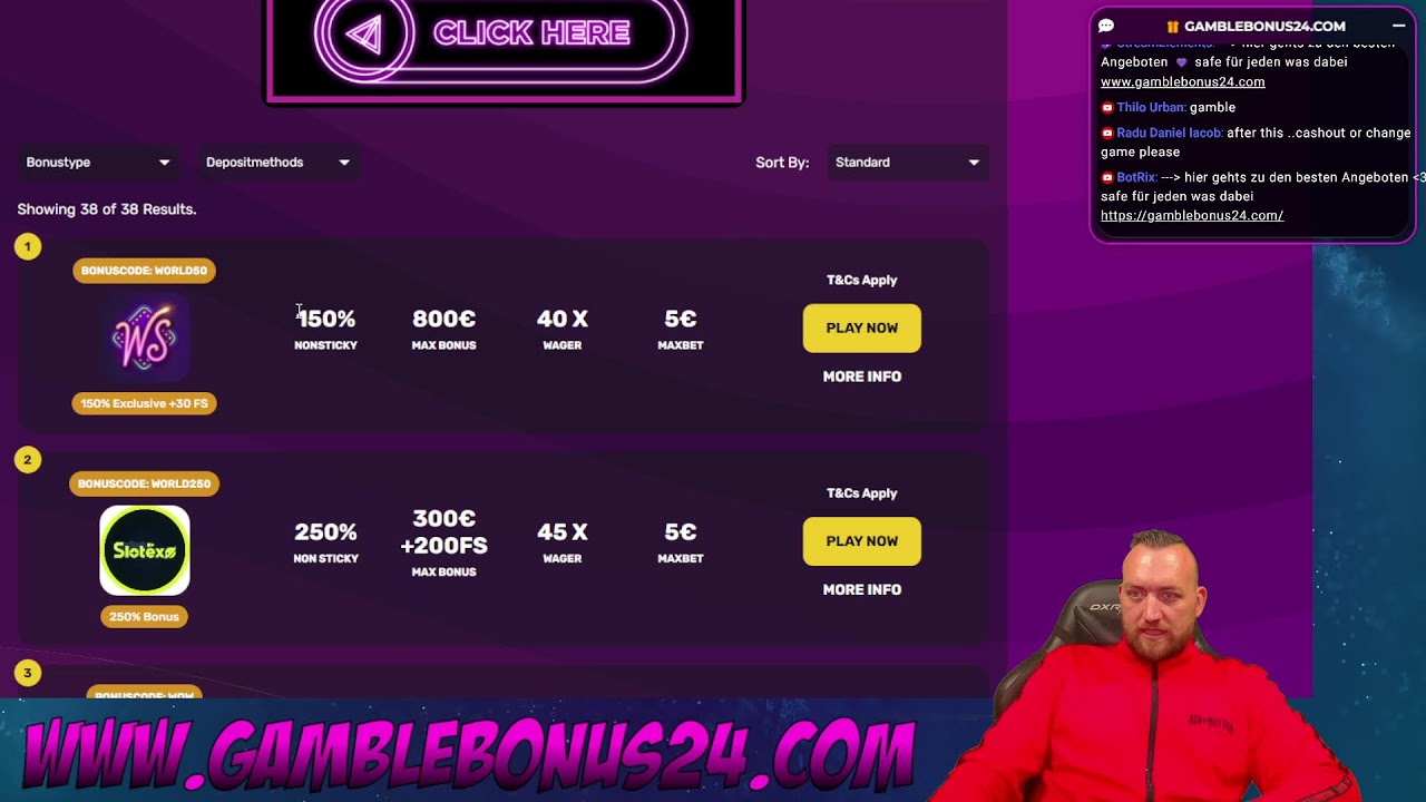 Giveaway and Big Wins - Große Gewinne im Gambleworld LiveStream bigwin casino live new bonus Video