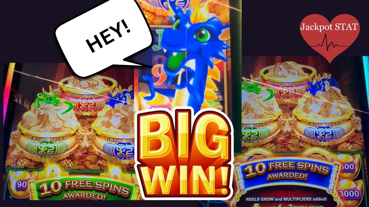 BONUS TIME Dragon Trio Slot Machine BIG Win #slots #gambling #casino Video
