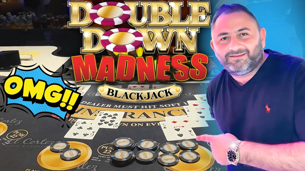 INSANE DOUBLE DOWN MADNESS Blackjack!! Risking it ALL for BIG WINS! Video
