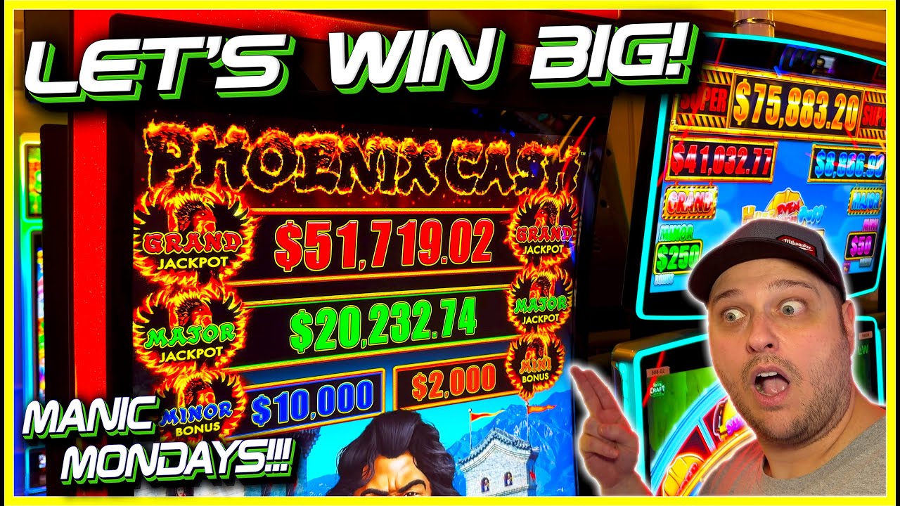 LET'S WIN BIG!! Hitting The New Phoenix Cash Slot HARD!!! Manic Monday Ep 22 Video