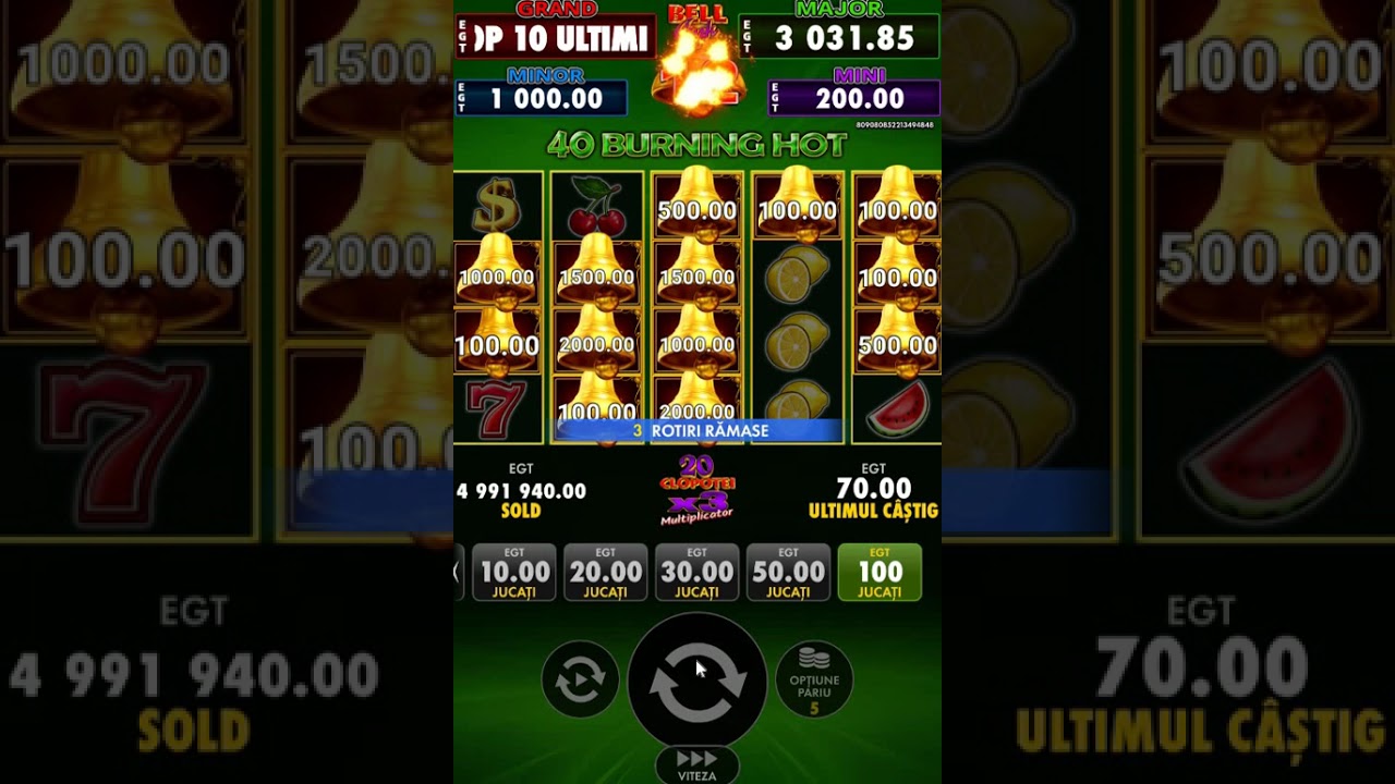 40 Burning Hot Bell Big Win Slot Lucky Spin #Shorts Video