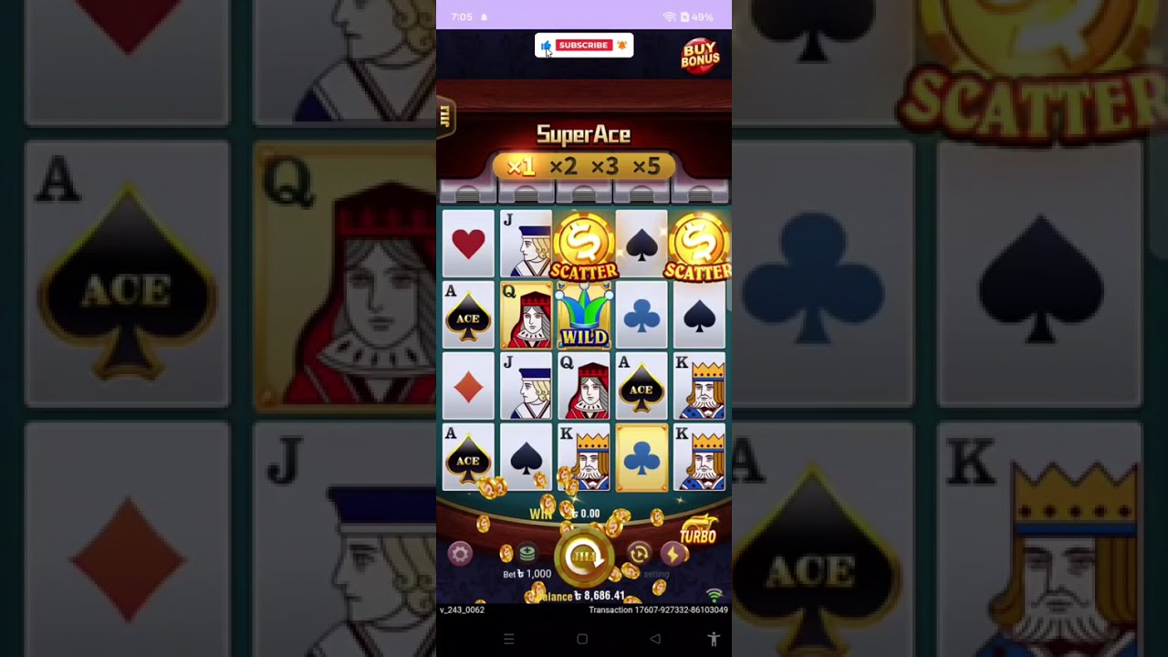 Super Ace Jili Slot Gameplay | 3k থেকে 95k Big Win | super ace Scatter big win Video