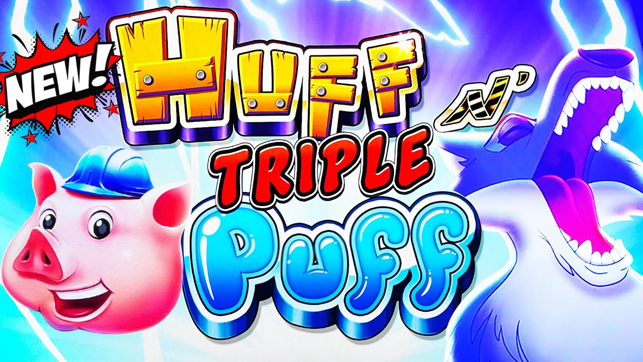 FIRST Spin Max Bet BIG WIN! NEW Huff n Triple Puff slot Winning Part 1 at the M Resort in Las Vegas! Video